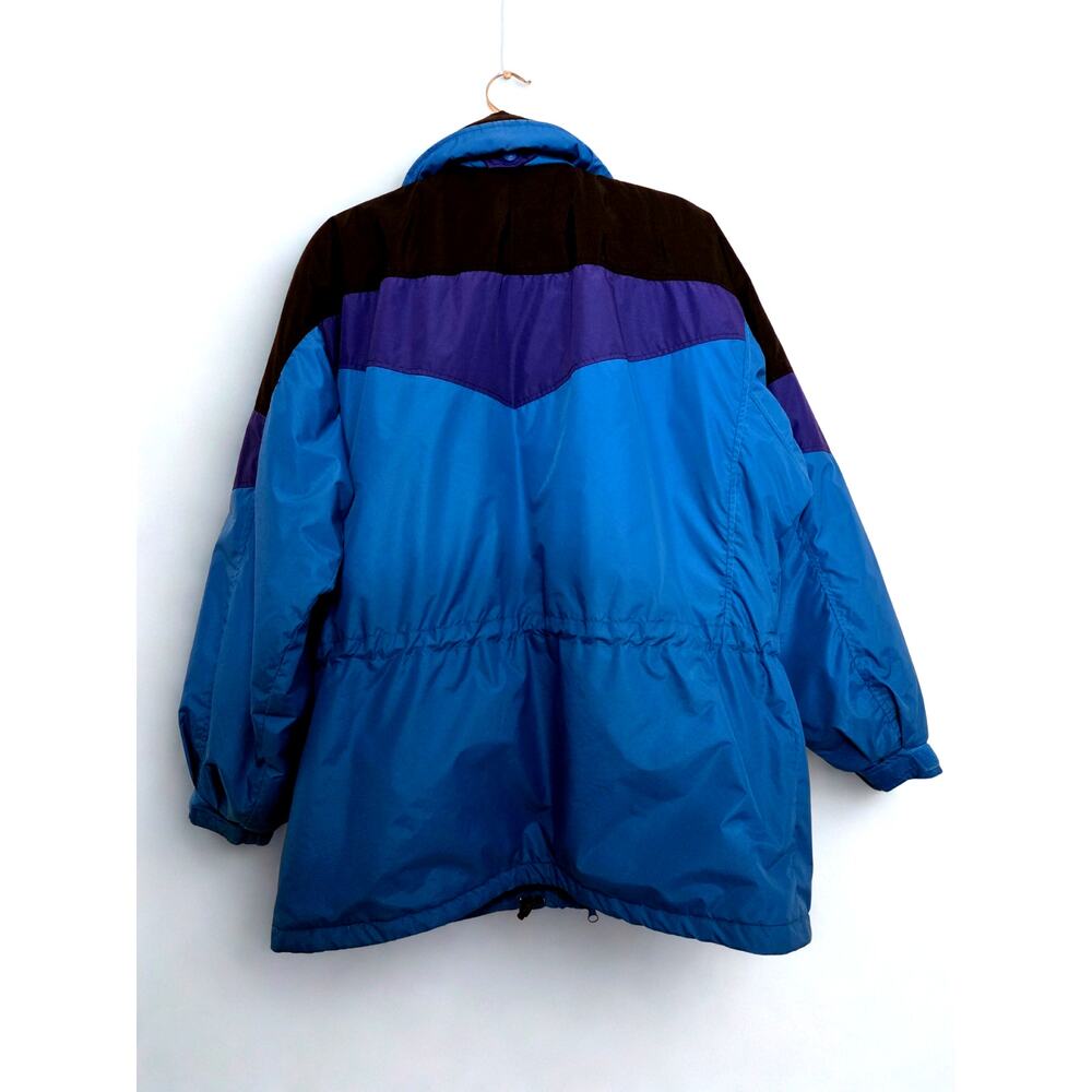 Columbia Sportswear Y2K Colorblock Jacket Women’s Size L Blue Purple Zip Front - Picture 3 of 5